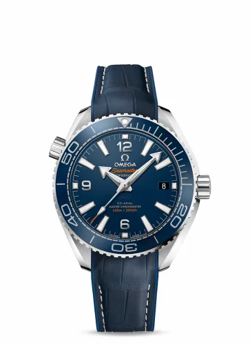 Omega Seamaster Planet Ocean 600M Co-Axial 39.5 Master Chronometer Stainless Steel / Blue / Alligator 215.33.40.20.03.001 (21533402003001)